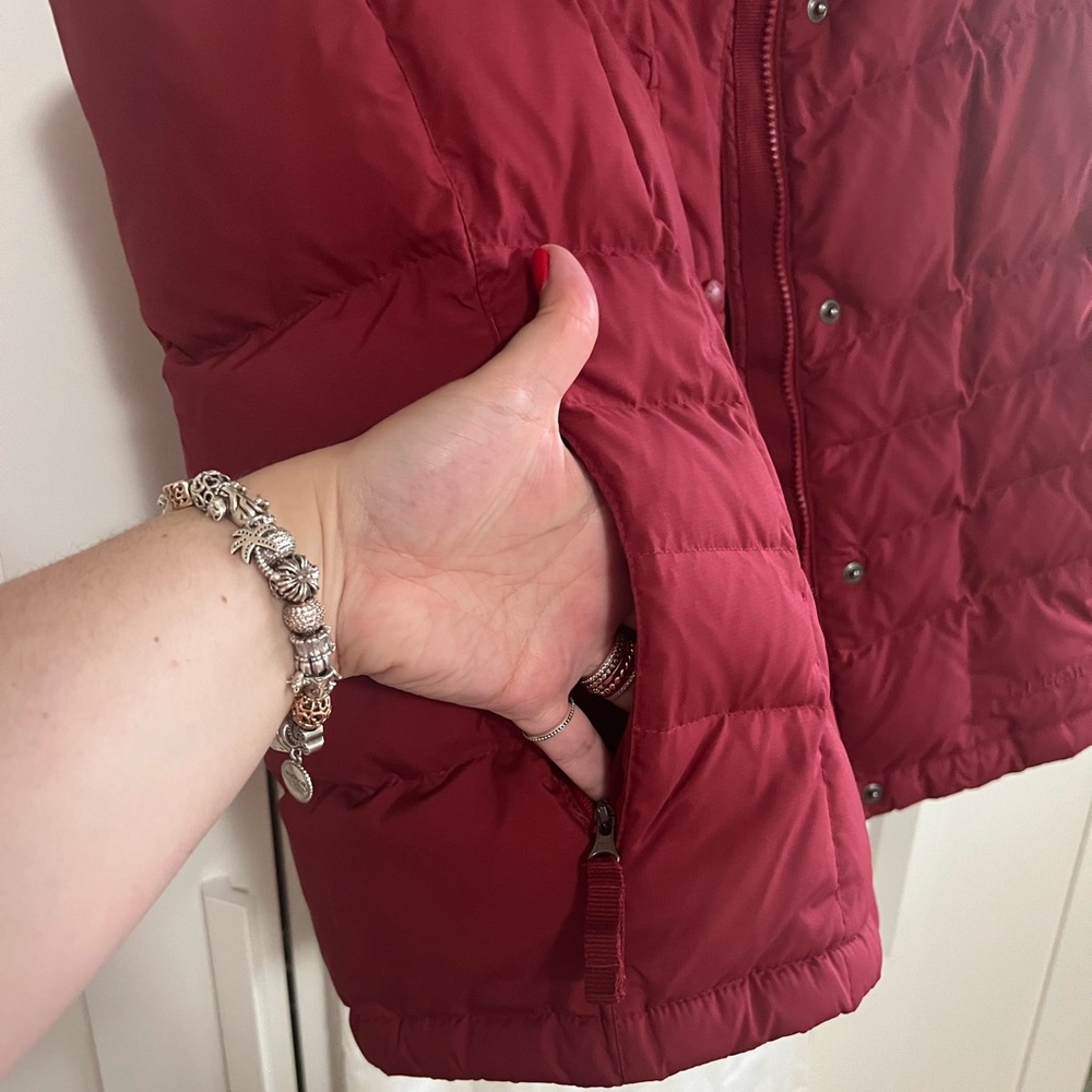 L.L. Bean Women's Red Quilted Puffer Vest - Picture 7 of 9